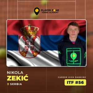 Nikola Zekić – Srbija – bivši igrač Player Zone Tennis Academy – karijerni maksimum ITF #56